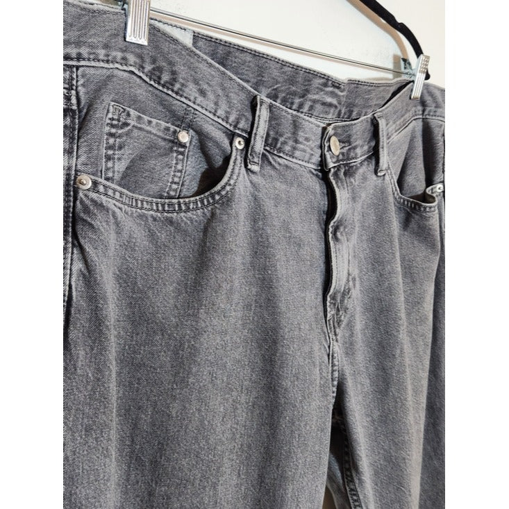 H&M Mens Gray Relaxed Fit Jeans Size 38x32