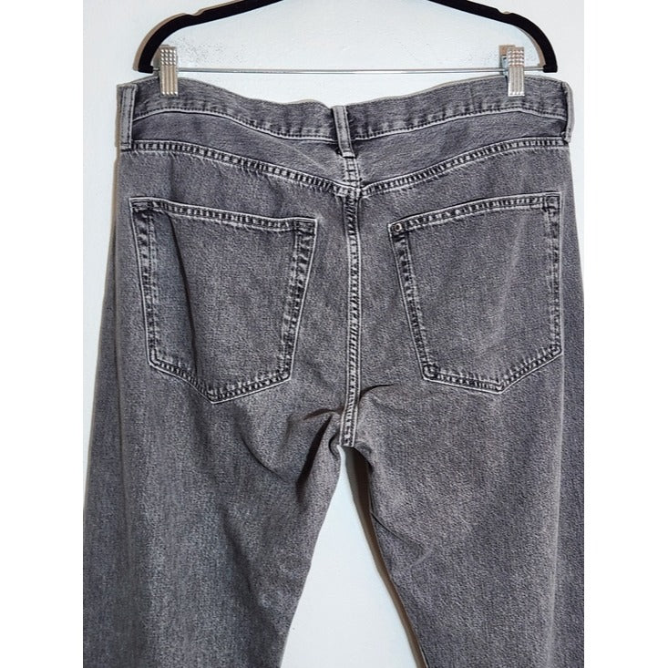 H&M Mens Gray Relaxed Fit Jeans Size 38x32
