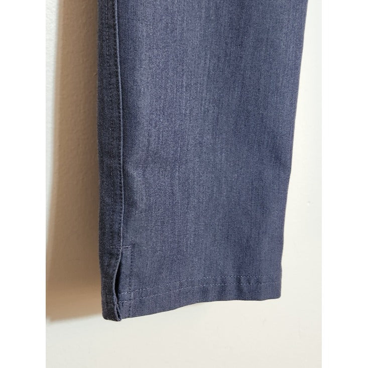 Figs Blue Scrub Pants with Pink Drawstring Size Medium Petite