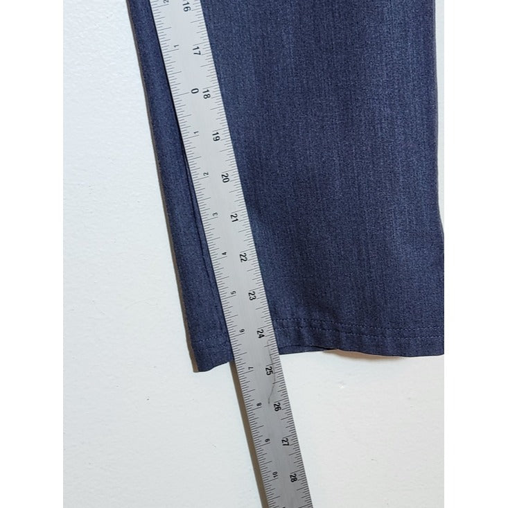 Figs Blue Scrub Pants with Pink Drawstring Size Medium Petite