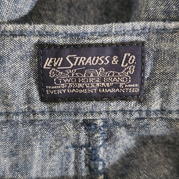 Levi's Men's Blue Chino Shorts Size 42 Mens Blue Linen Blend Shorts