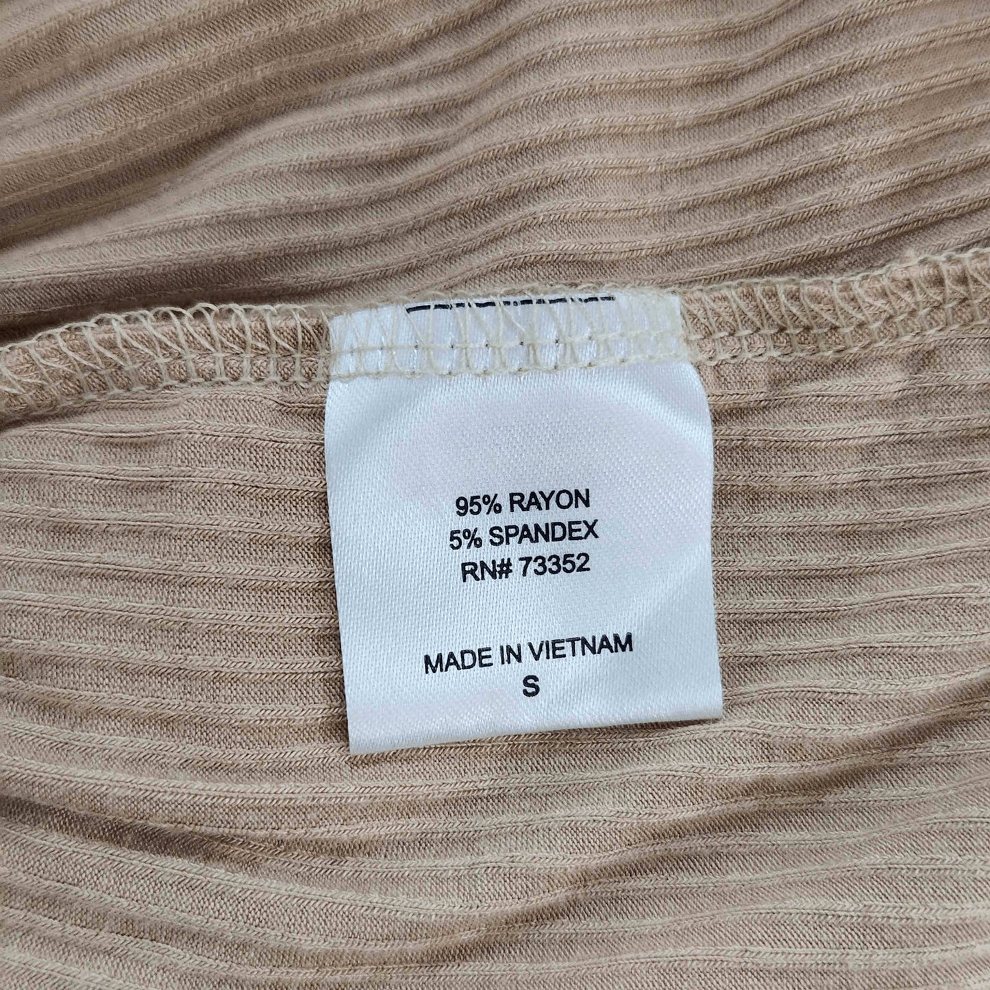 Tan Babydoll Top Size Small NWT Tan Ribbed Knit Boho Top