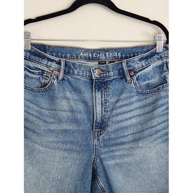American Eagle Strigid Relaxed Cutoff Jean Shorts Size 12