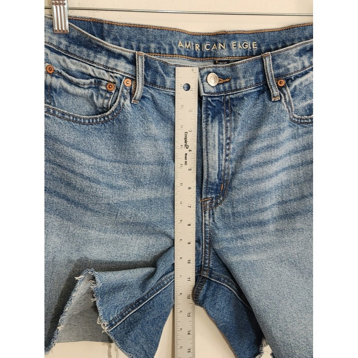 American Eagle Strigid Relaxed Cutoff Jean Shorts Size 12