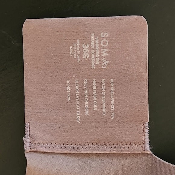 Soma Mochaccino Bra Size 36G Vanishing 360 Full Coverage