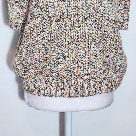 Noisy May Multi-Color Chunky Knit Sweater Vest Size Small Cropped Vest