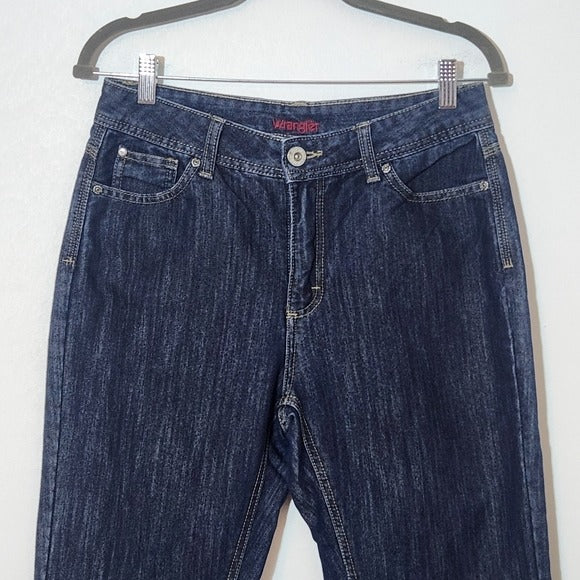 Wrangler Women's Dark Wash Capri Jeans Size 10 Women's Capri Jeans