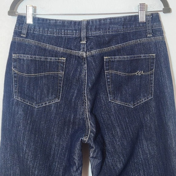 Wrangler Women's Dark Wash Capri Jeans Size 10 Women's Capri Jeans