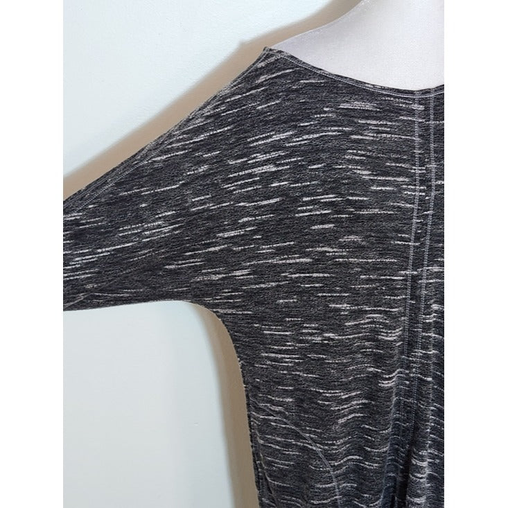 Max Studio Heathered Black Knit Mini Dress Size Medium