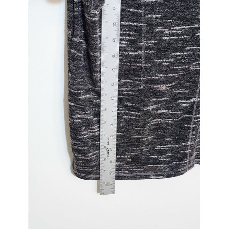 Max Studio Heathered Black Knit Mini Dress Size Medium