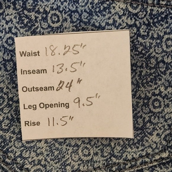 Bandolino Blue Print Denim Pedal Pushers Size 16 Bandolino Brady Shorts