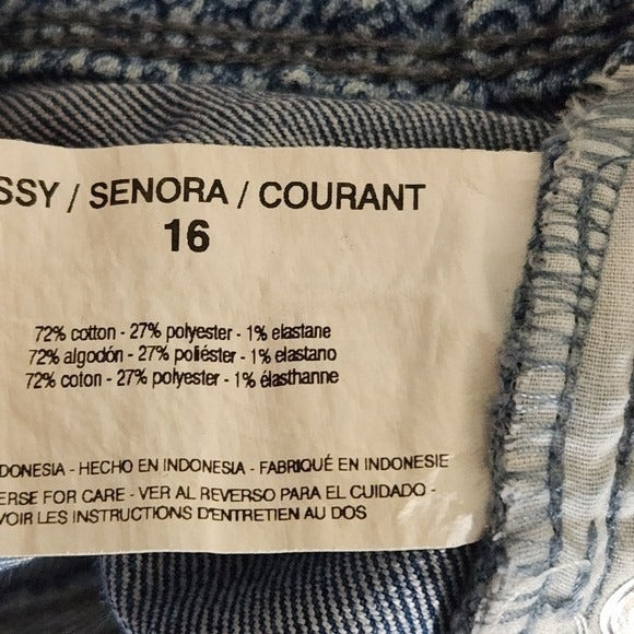 Bandolino Blue Print Denim Pedal Pushers Size 16 Bandolino Brady Shorts