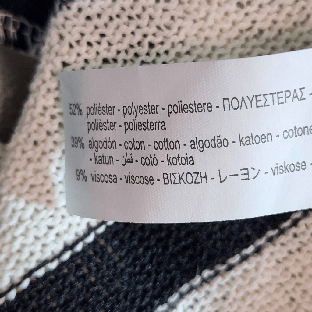 Zara Black and Cream Stripe Knit Top NWT Size Small Black Stripe Top