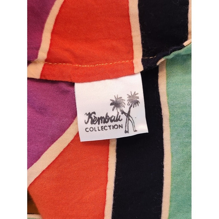 Kembali Collection Multicolor Fringe Poncho One Size