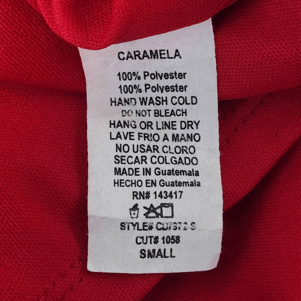 Caramela Red Ruffle Trim Mini Dress Size Small Oversized Red Mini Dress