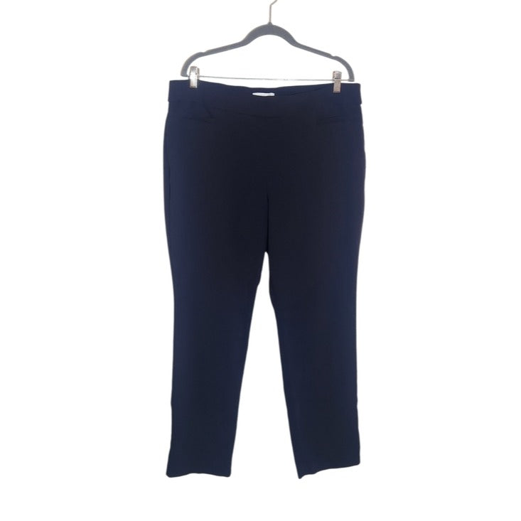 Liz Claiborne Navy Pull On Pants Size 18