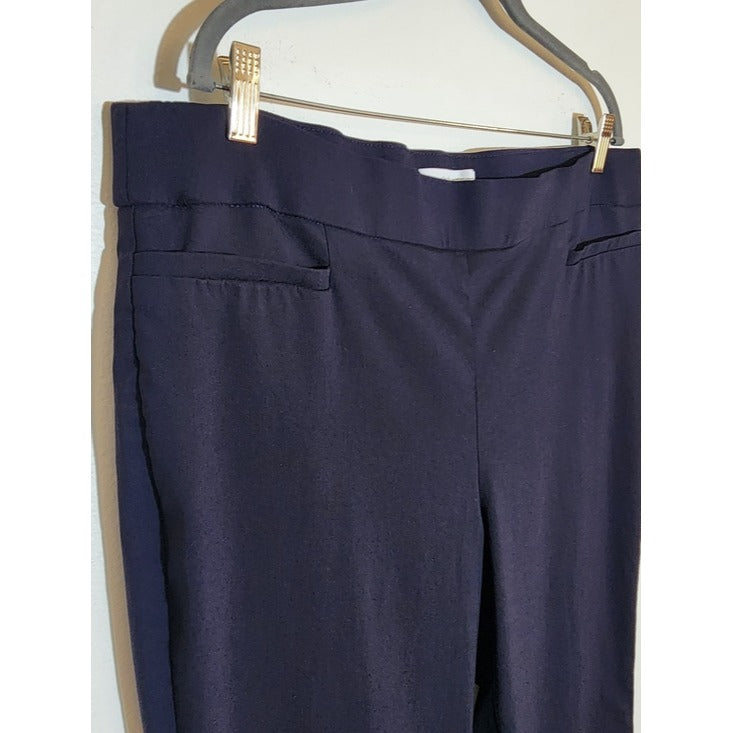 Liz Claiborne Navy Pull On Pants Size 18