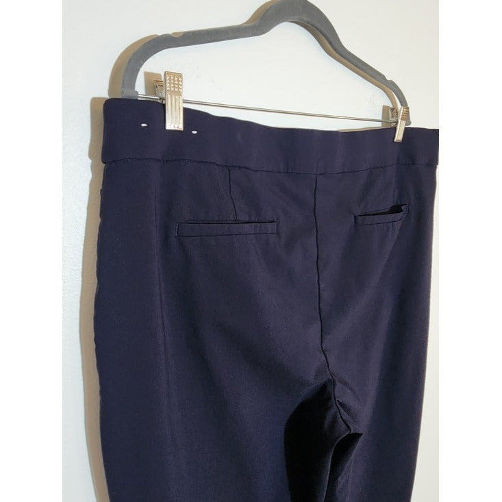 Liz Claiborne Navy Pull On Pants Size 18