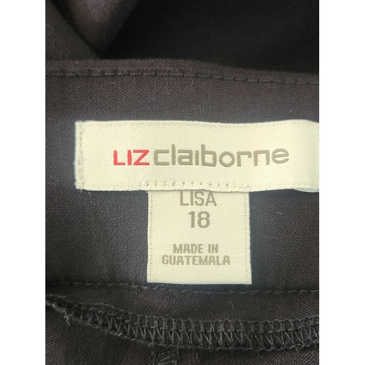 Liz Claiborne Navy Pull On Pants Size 18