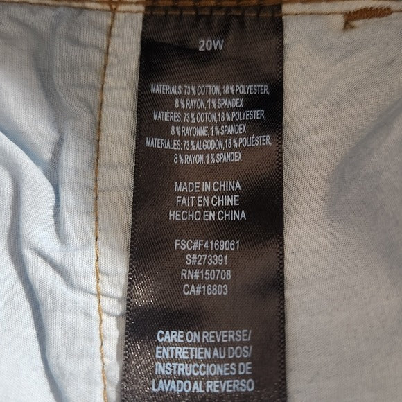 Signature Collection Women's Dark Wash Jeans Size 20W