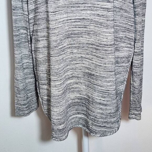 Lou & Grey Gray Cowl Neck Pullover Size Large Heather Gray Tunic