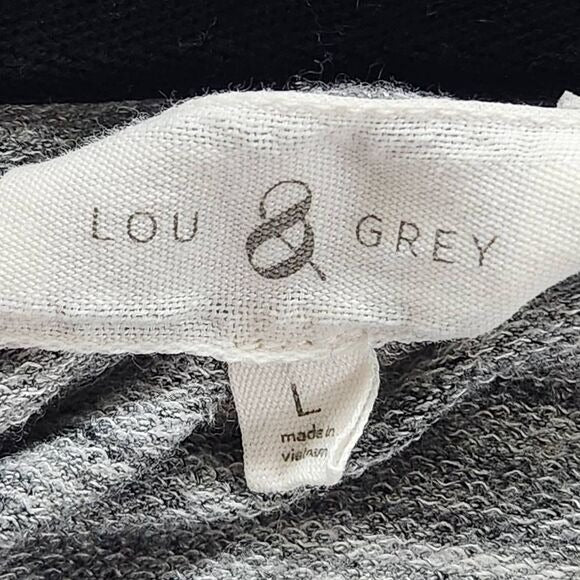 Lou & Grey Gray Cowl Neck Pullover Size Large Heather Gray Tunic