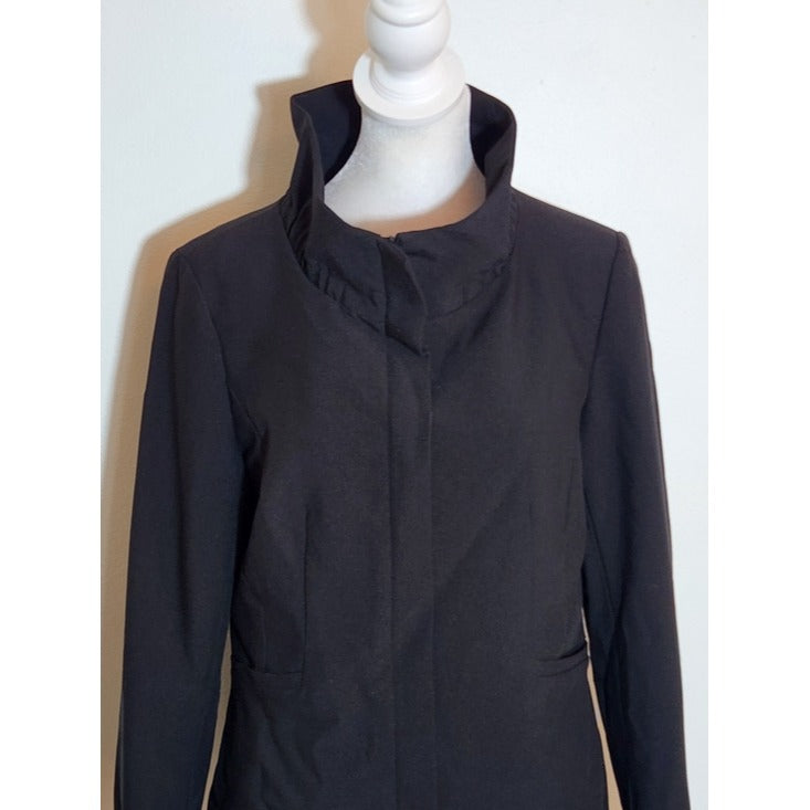 Randy Kemper Vintage Black Funnel Neck Zip Up Jacket Size 4