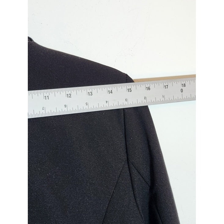 Randy Kemper Vintage Black Funnel Neck Zip Up Jacket Size 4