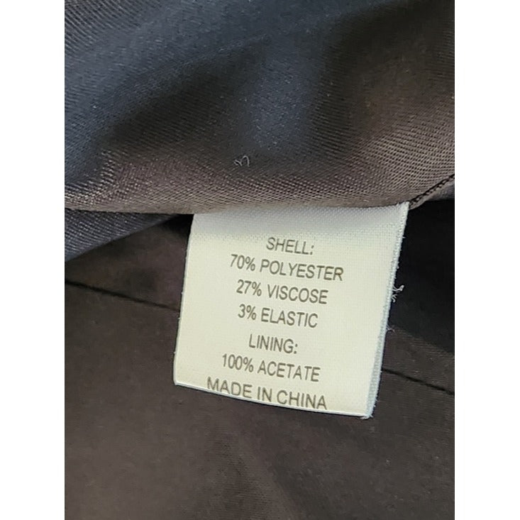 Randy Kemper Vintage Black Funnel Neck Zip Up Jacket Size 4