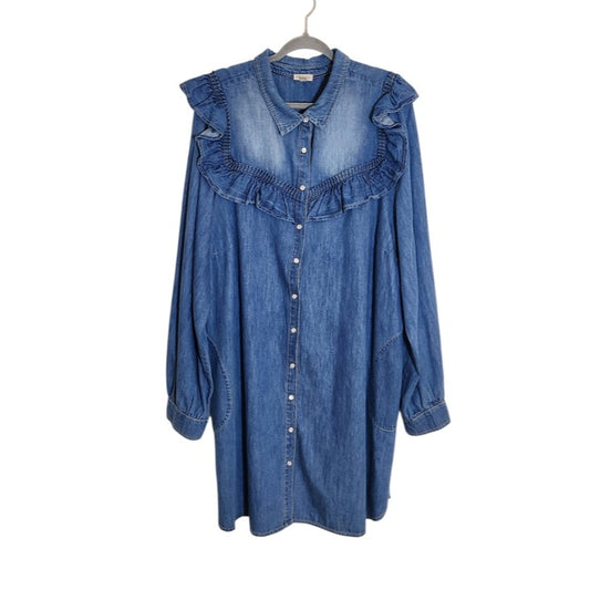 Pilcro Coastal Cowgirl Denim Mini Dress Size 3X