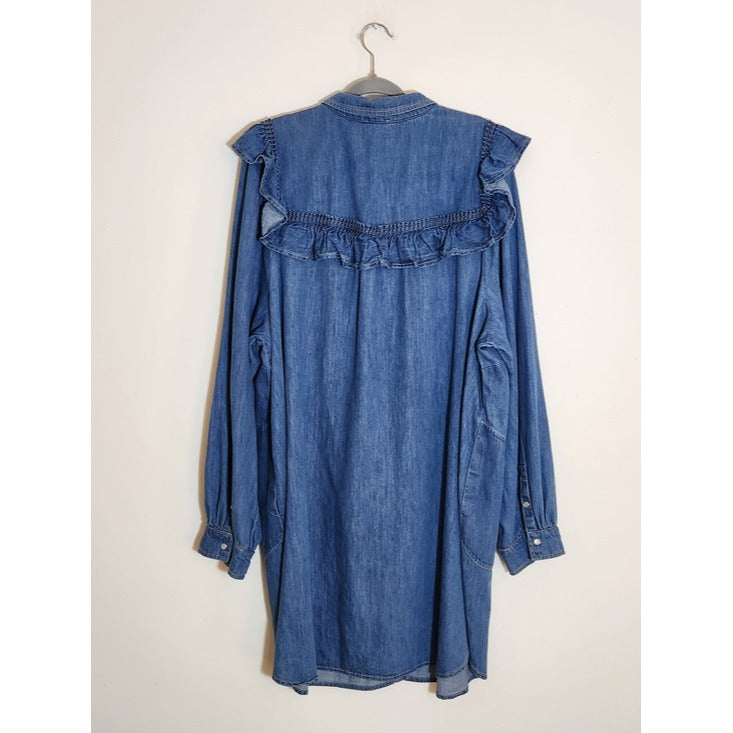 Pilcro Coastal Cowgirl Denim Mini Dress Size 3X