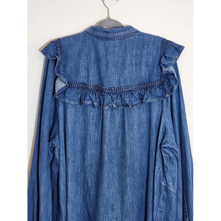 Pilcro Coastal Cowgirl Denim Mini Dress Size 3X