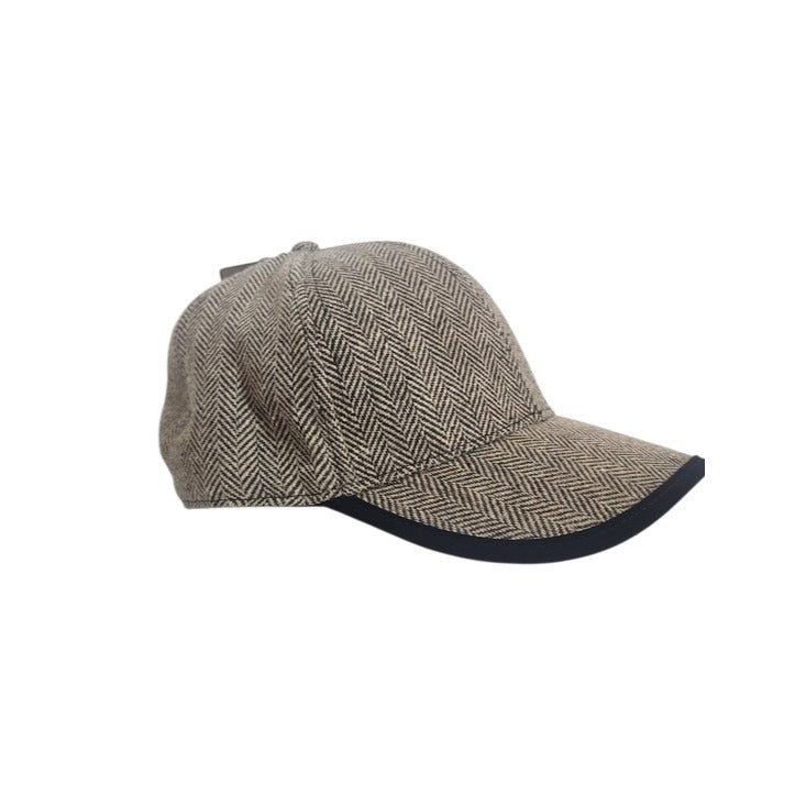 Victory Outfitters Brown Herringbone Tweed Baseball Hat One Size NWT