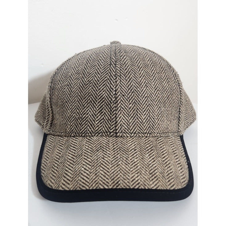 Victory Outfitters Brown Herringbone Tweed Baseball Hat One Size NWT