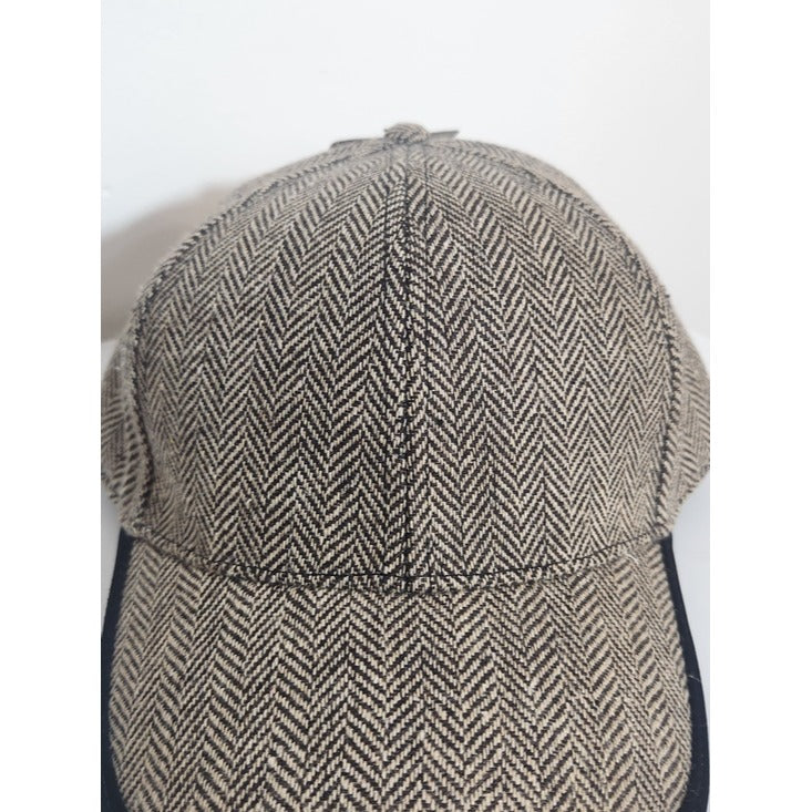 Victory Outfitters Brown Herringbone Tweed Baseball Hat One Size NWT