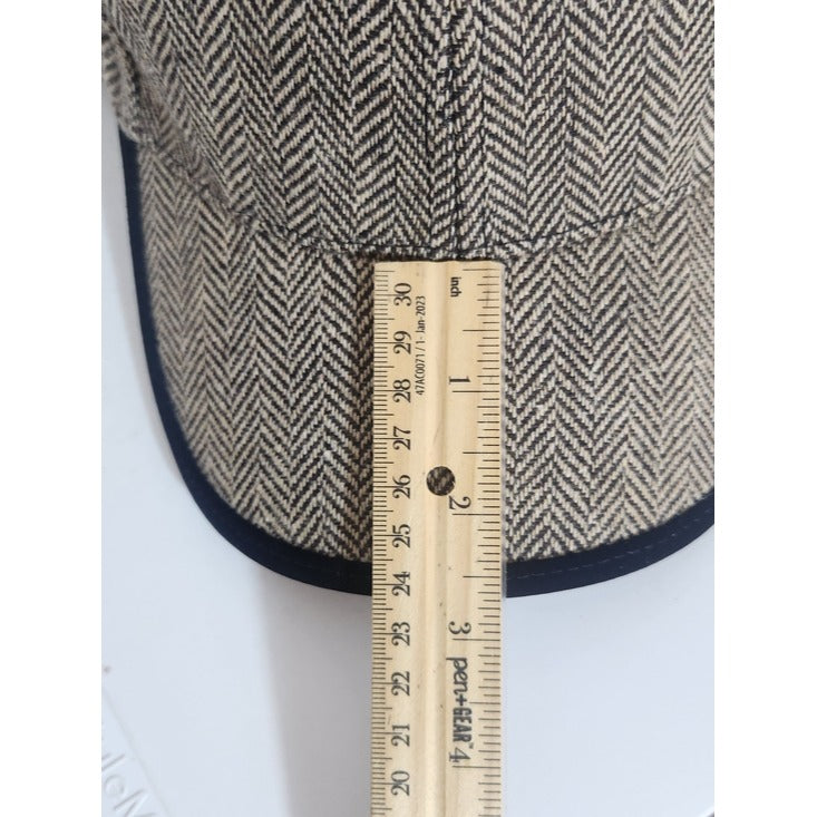 Victory Outfitters Brown Herringbone Tweed Baseball Hat One Size NWT