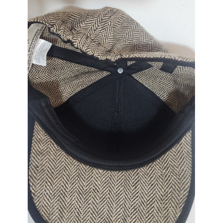 Victory Outfitters Brown Herringbone Tweed Baseball Hat One Size NWT