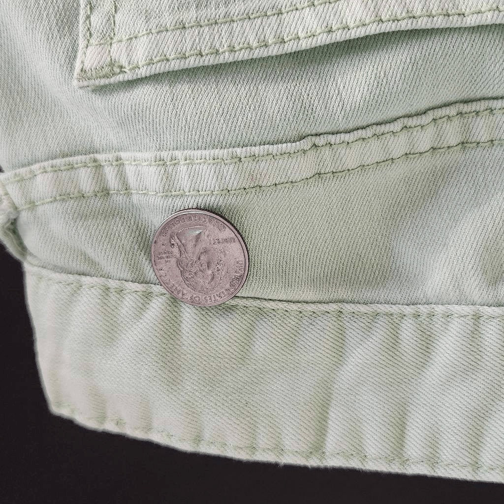 Free People Green Skinny Jeans Size 27 Free People Green Ankle Zip Skinny Denim