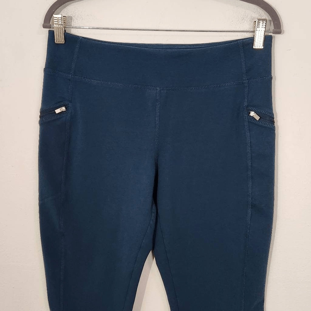 D&Co. Active Teal Cropped Leggings Size Medium