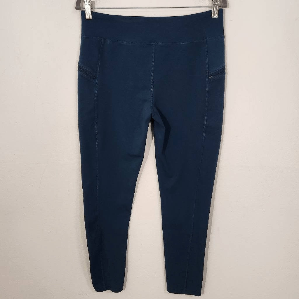 D&Co. Active Teal Cropped Leggings Size Medium