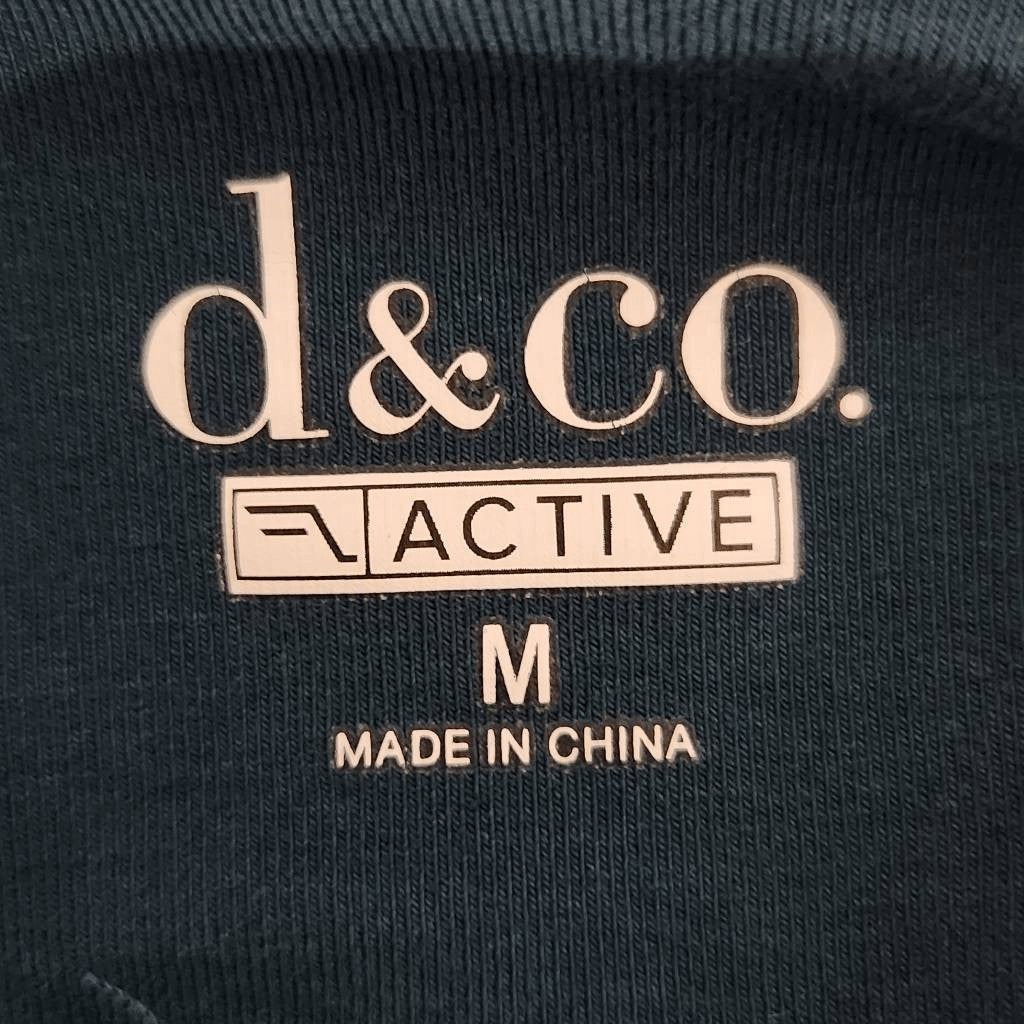 D&Co. Active Teal Cropped Leggings Size Medium