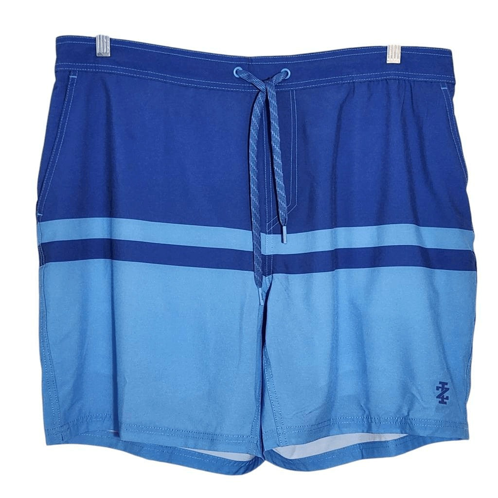 Izod Blue Stripe Swim Trunks NWT Size XXL Izod Saltwater Blue Swim Shorts
