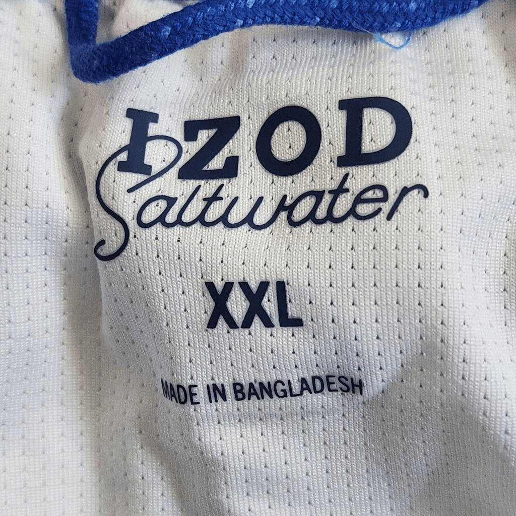 Izod Blue Stripe Swim Trunks NWT Size XXL Izod Saltwater Blue Swim Shorts