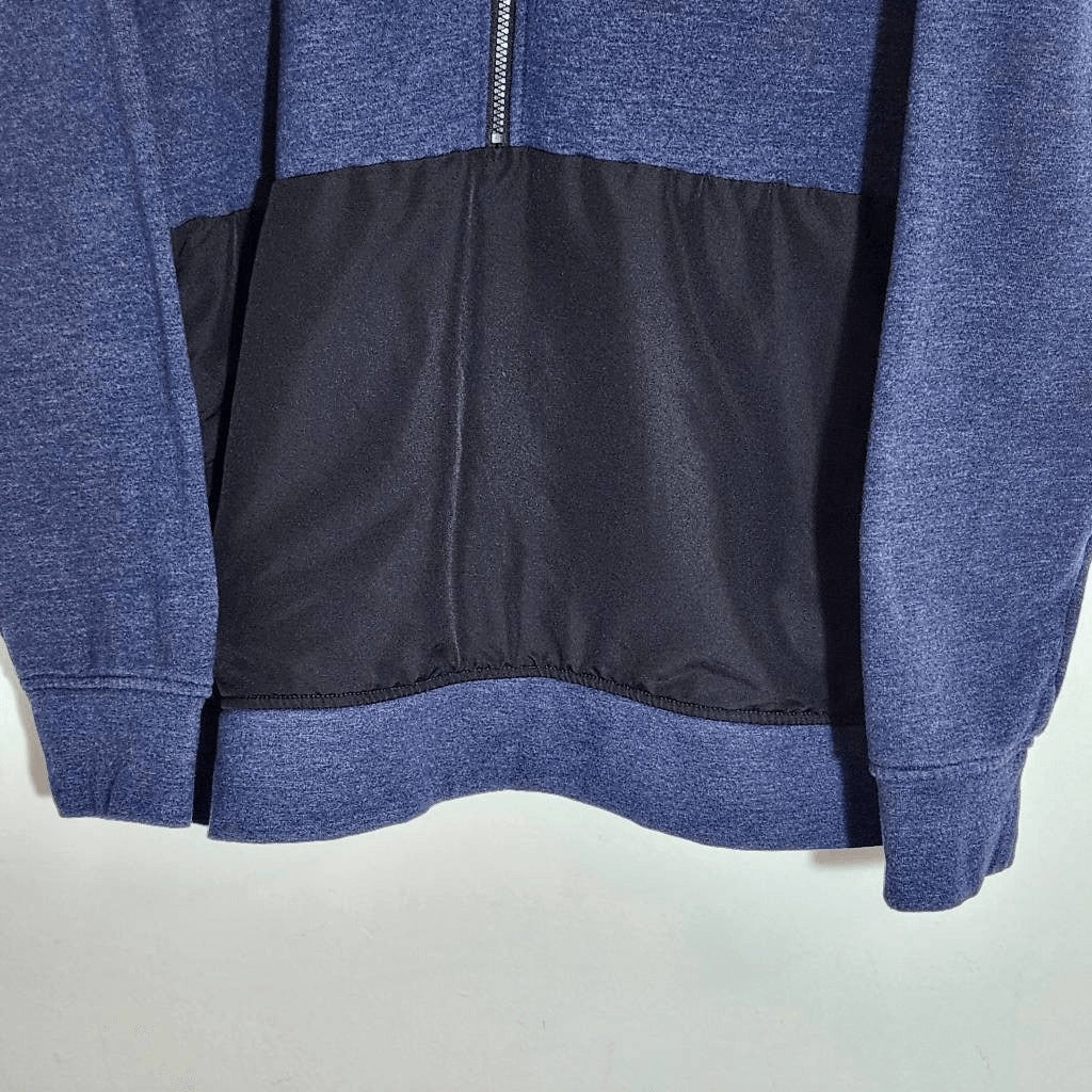 Champion Blue and Black Hoodie Pullover Size XL Champion Half-Zip Pullover