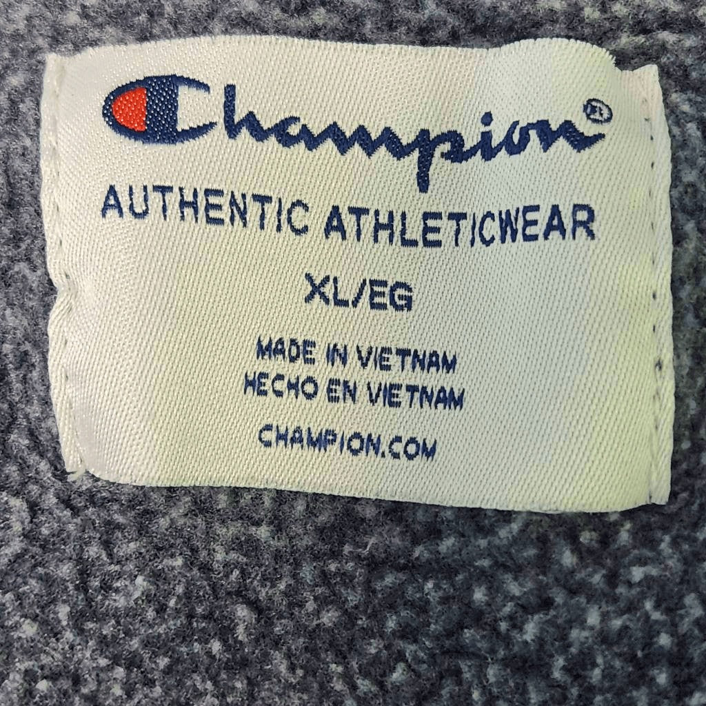 Champion Blue and Black Hoodie Pullover Size XL Champion Half-Zip Pullover