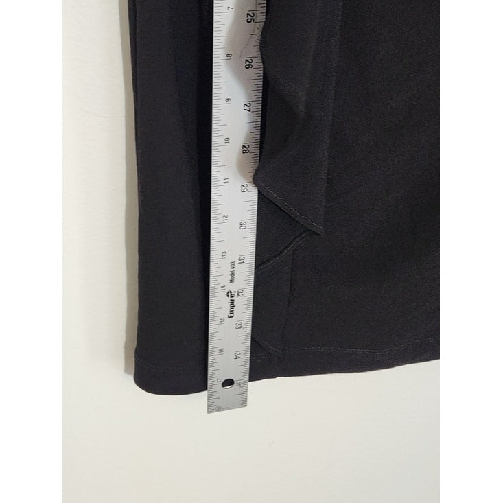 London Times Black One Shoulder Mini Cocktail Dress Size 8