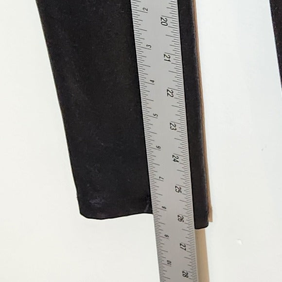 SPANX Black Faux Leather Leggings Size Medium