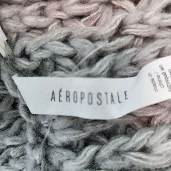 Aeropostale Gray Chunky Knit Scarf One Size Light Gray Knit Infinity Scarf