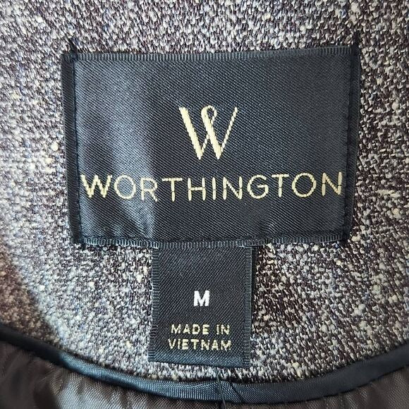 Worthington Brown Blazer Size Medium Classic Brown Suit Jacket New