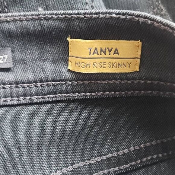 Level 99 Charcoal Gray Tanya High-Rise Skinny Jeans Size 27